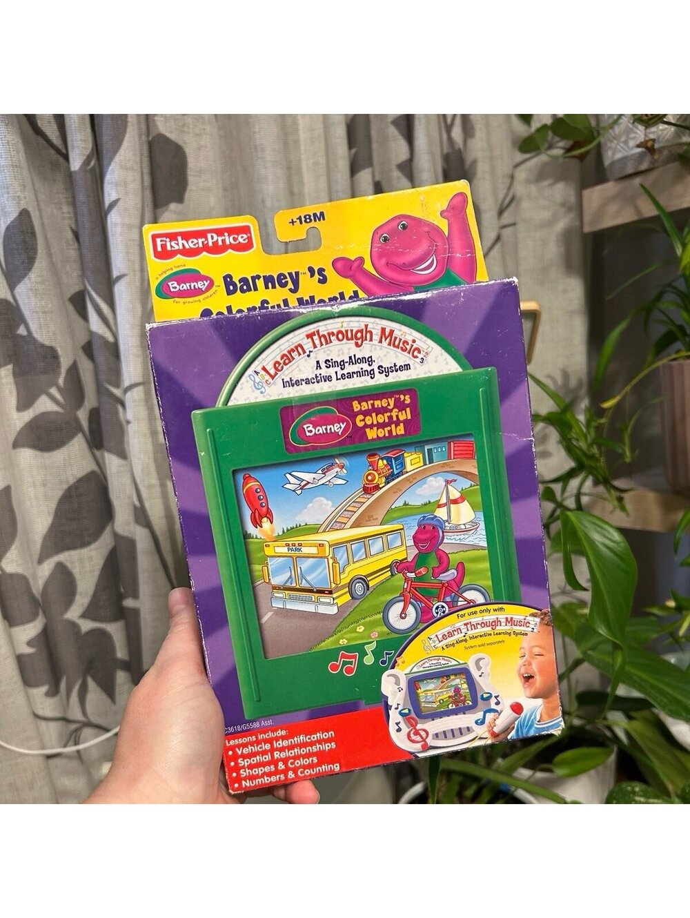 Fisher-Price Barney's Colorful World cartridge- Learn Through Music System